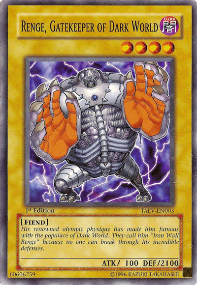 Renge, Gatekeeper of Dark World [TAEV-EN003] Common 