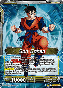 Son Gohan // SS Son Gohan, Hope of the Resistance (Common) (BT13-091) [Supreme Rivalry] 
