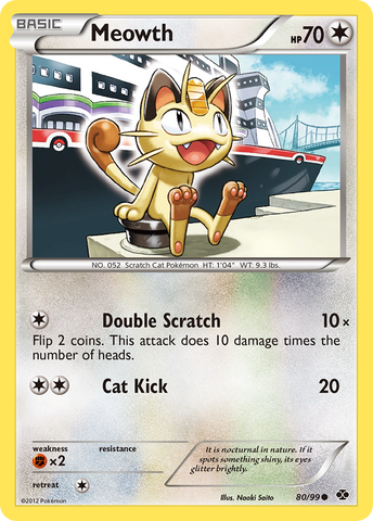 Meowth (80/99) [Black &amp; White: Next Destinies] 