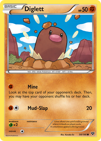 Diglett (58/146) [XY: Base Set] 