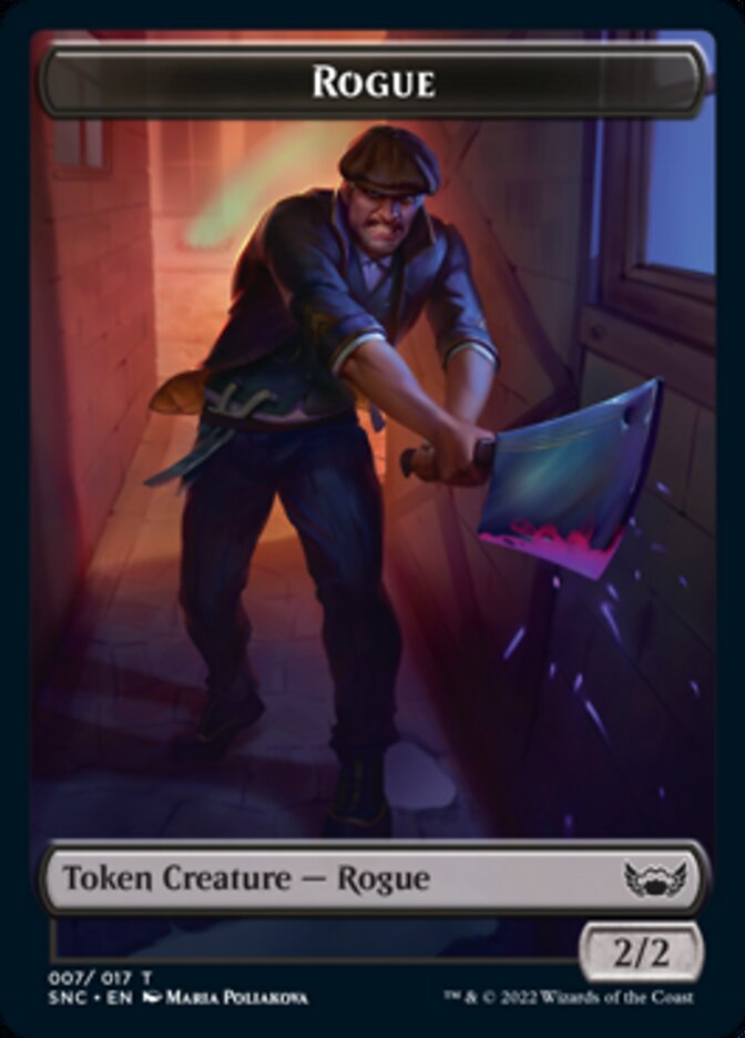 Fish // Rogue Double-Sided Token [Streets of New Capenna Tokens] 