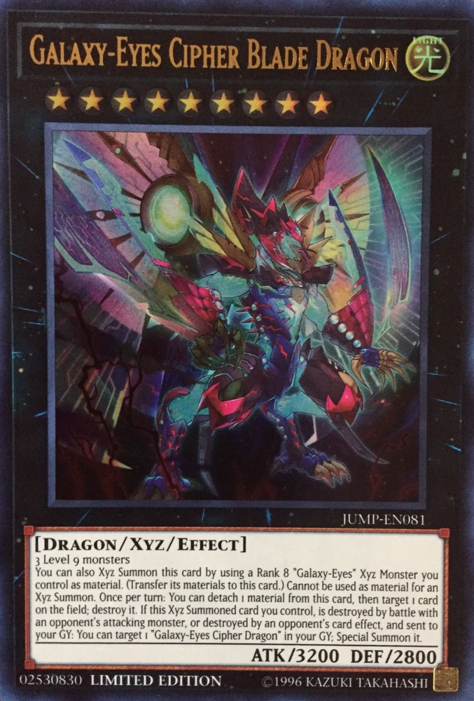 Galaxy-Eyes Cipher Blade Dragon [JUMP-EN081] Ultra Rare 