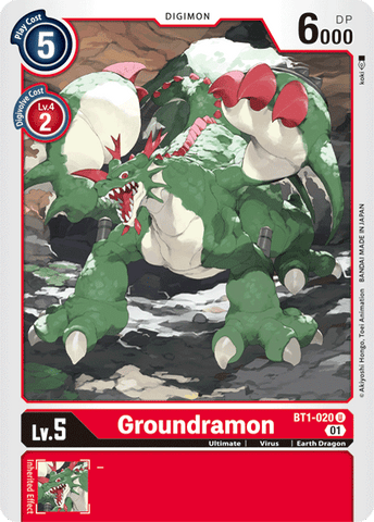 Groundramon [BT1-020] (Alternative Art) [Starter Deck: Gallantmon] 