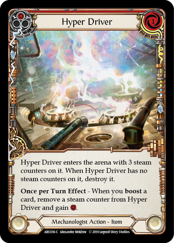 Hyper Driver [ARC036-C] (Arcane Rising) 1st Edition Rainbow Foil 
