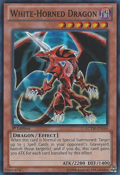 White-Horned Dragon [LCYW-EN164] Super Rare