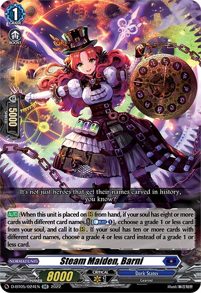 Steam Maiden, Barni (D-BT05/024EN) [Triumphant Return of the Brave Heroes]