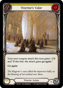 Warrior's Valor (Yellow) [TEA018-R] (Dorinthea Hero Deck) 1st Edition Normal 