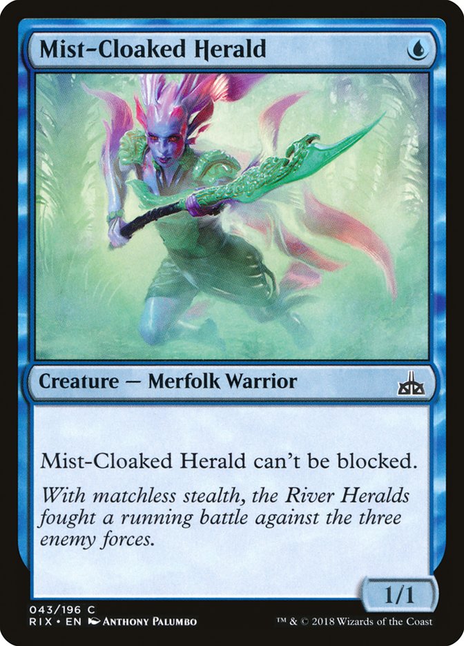 Mist-Cloaked Herald [Rivals of Ixalan] 