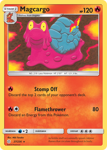 Magcargo (27/236) [Sun &amp; Moon: Cosmic Eclipse] 