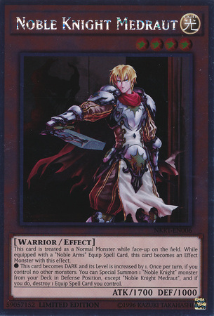 Noble Knight Medraut [NKRT-EN006] Platinum Rare 