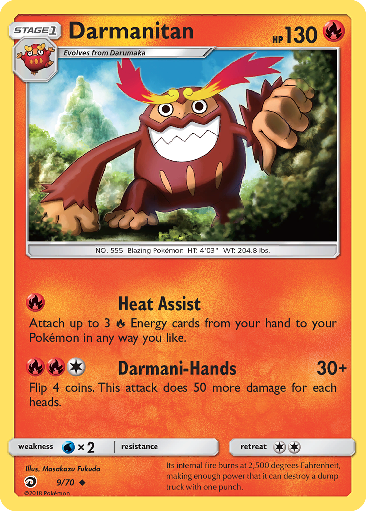 Darmanitan (9/70) [Sun &amp; Moon: Dragon Majesty] 