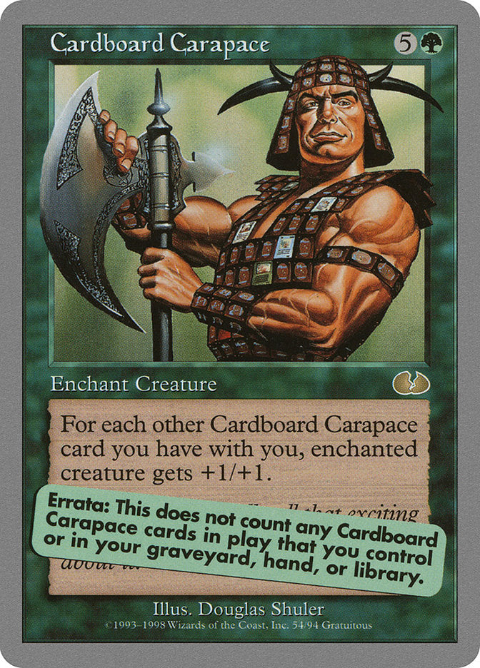 Cardboard Carapace [Unglued] 
