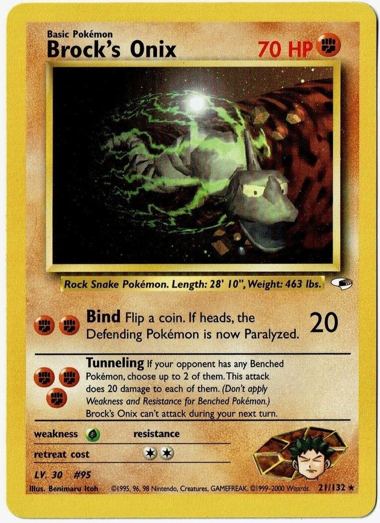 Brock's Onix (21/132) [Gym Heroes Unlimited] 