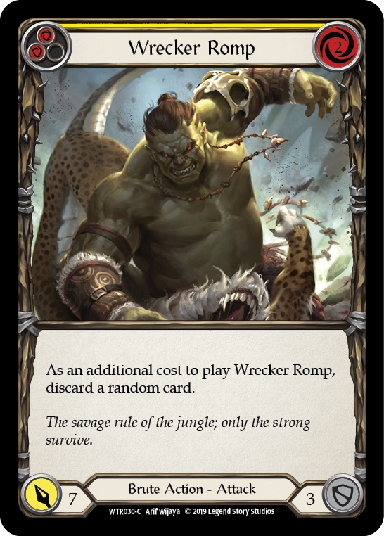 Wrecker Romp (Yellow) [WTR030-C] (Welcome to Rathe) Alpha Print Rainbow Foil 