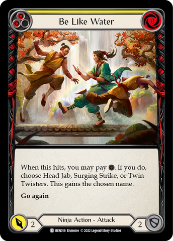 Be Like Water (Yellow) [BEN018] (Outsiders Benji Blitz Deck) 