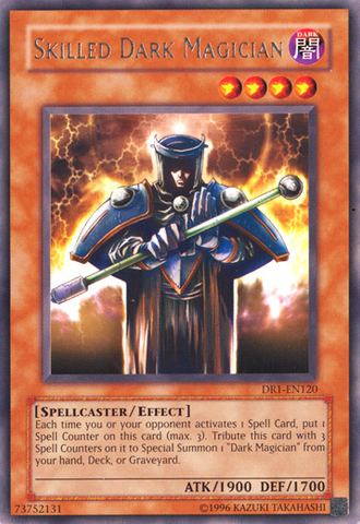 Skilled Dark Magician [DR1-EN120] Rare 