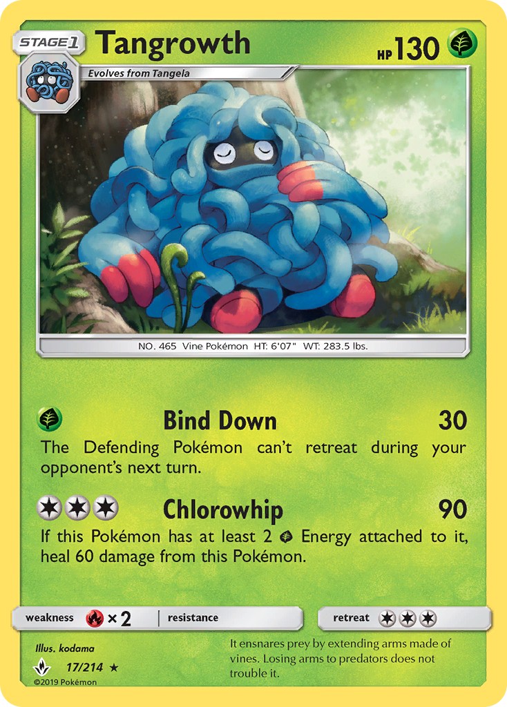 Tangrowth (17/214) [Sun &amp; Moon: Unbroken Bonds] 