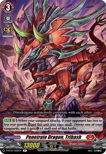 Penetrate Dragon, Tribash (D-BT01/026EN) [Genesis of the Five Greats]