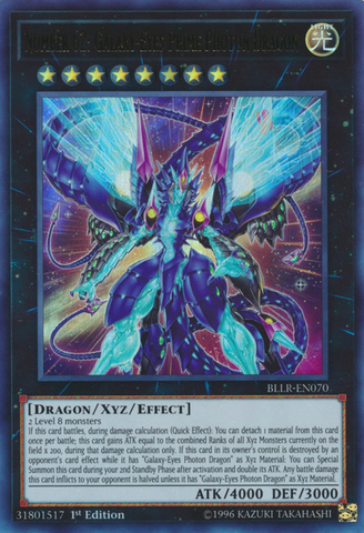 Number 62: Galaxy-Eyes Prime Photon Dragon [BLLR-EN070] Ultra Rare 
