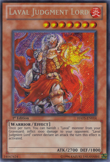Laval Judgment Lord [HA05-EN014] Secret Rare 