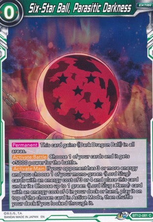 Six-Star Ball, Parasitic Darkness (BT12-081) [Vicious Rejuvenation] 