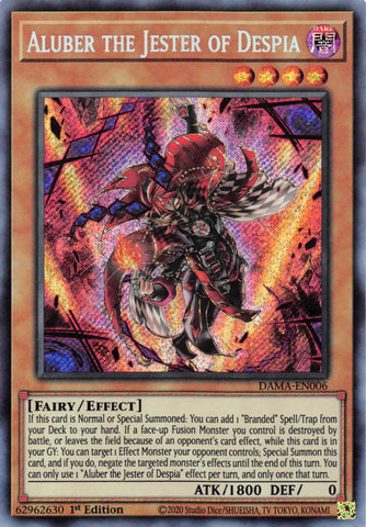 Aluber the Jester of Despia [DAMA-EN006] Secret Rare 