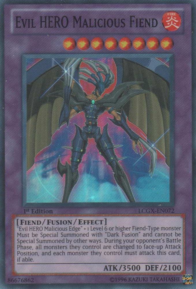 Evil HERO Malicious Fiend [LCGX-EN072] Super Rare 