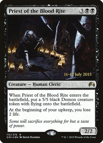 Priest of the Blood Rite [Magic Origins Prerelease Promos] 