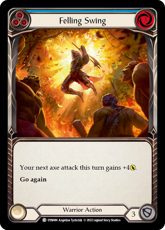 Felling Swing (Blue) [DYN084] (Dynasty) Rainbow Foil 