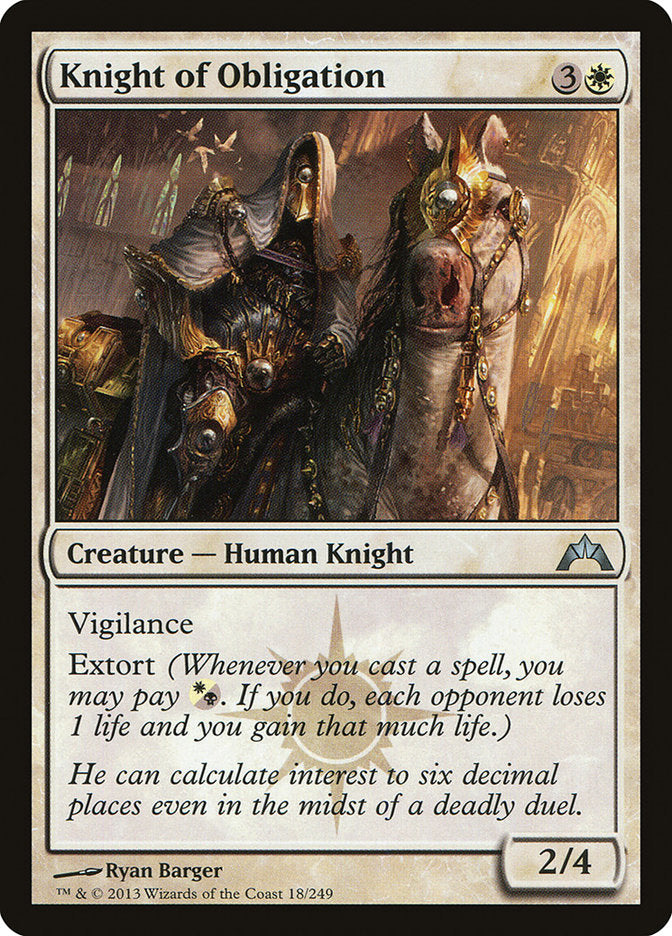Knight of Obligation [Gatecrash] 