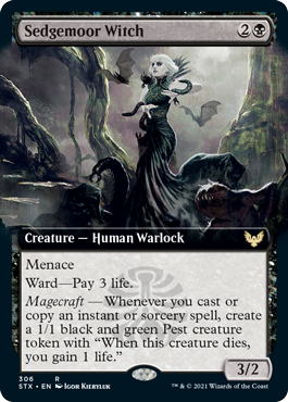 Sedgemoor Witch (Extended Art) [Strixhaven: School of Mages]