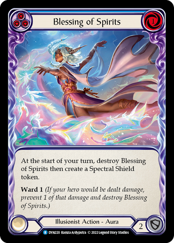 Blessing of Spirits (Blue) [DYN220] (Dynasty) Rainbow Foil 