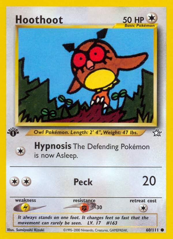 Hoothoot (60/111) [Neo Genesis 1st Edition] 