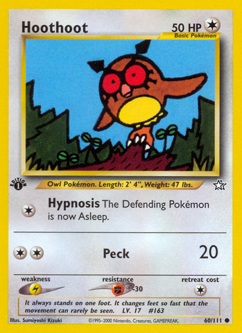 Hoothoot (60/111) [Neo Genesis 1st Edition] 