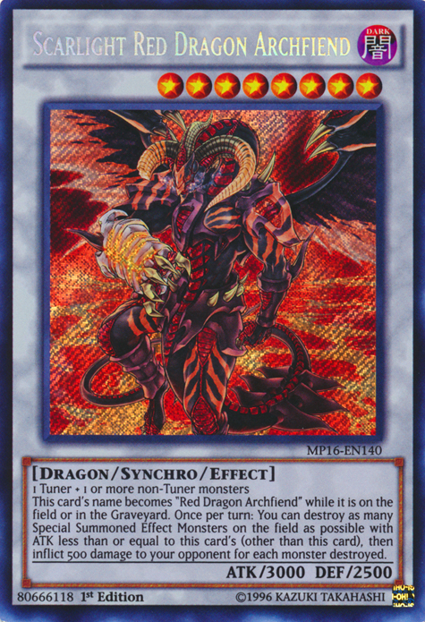 Scarlight Red Dragon Archfiend [MP16-EN140] Secret Rare 