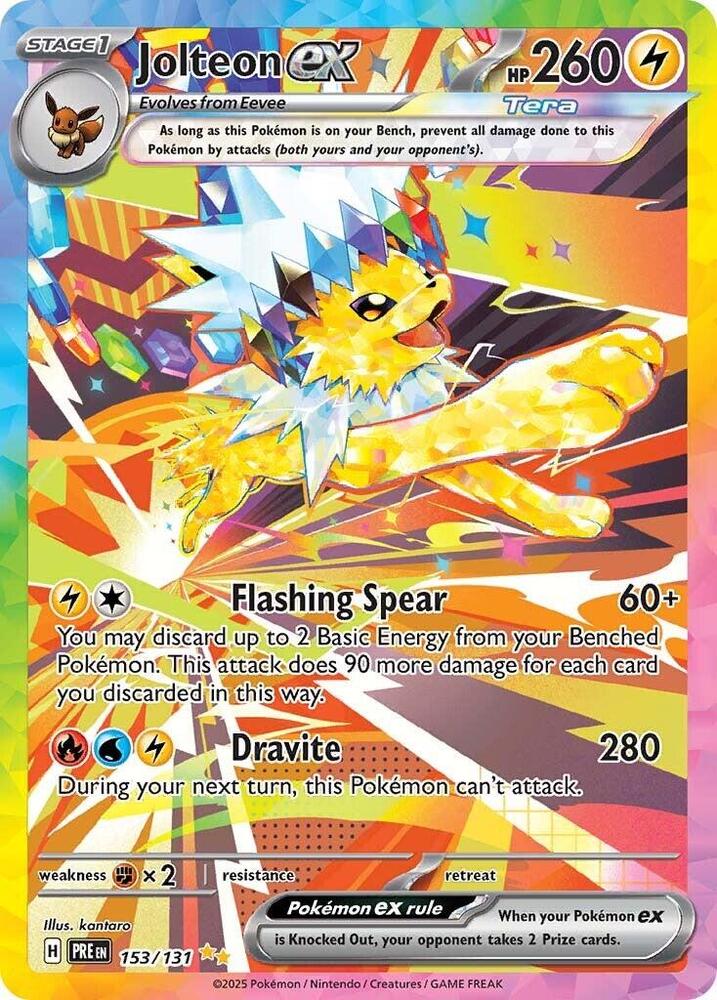 Jolteon ex (153/131) [Scarlet &amp; Violet: Prismatic Evolutions] 