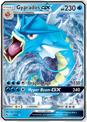 Gyarados GX (16/68) [Sun &amp; Moon: Hidden Fates] 