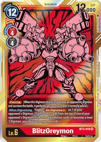 BlitzGreymon [BT3-018] (Alternate Art) [Release Special Booster Ver.1.5] 