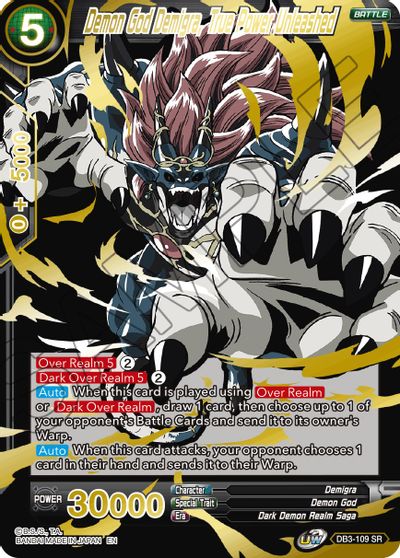 Demon God Demigra, True Power Unleashed (Alternate Art) (DB3-109) [Special Anniversary Set 2021]