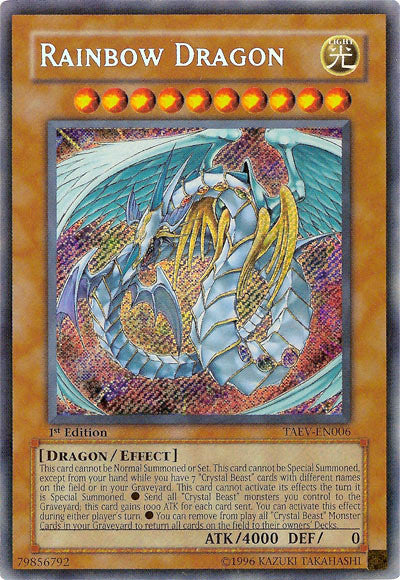 Rainbow Dragon [TAEV-EN006] Secret Rare 