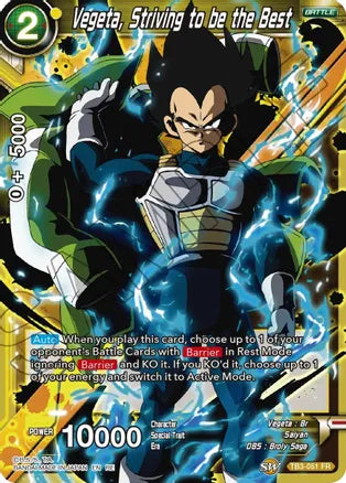 Vegeta, Striving to be the Best (TB3-051) [Mythic Booster] 