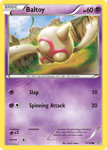 Baltoy (31/98) [XY: Ancient Origins] 
