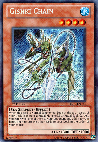 Gishki Chain [HA05-EN034] Secret Rare 