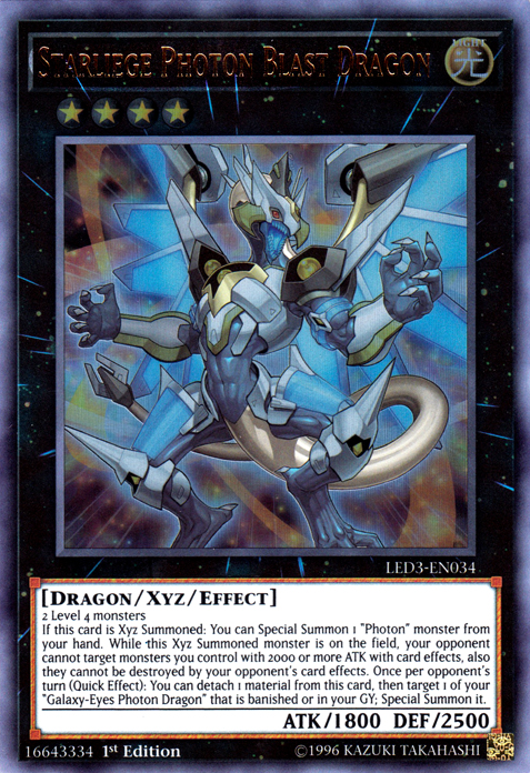 Starliege Photon Blast Dragon [LED3-EN034] Ultra Rare 