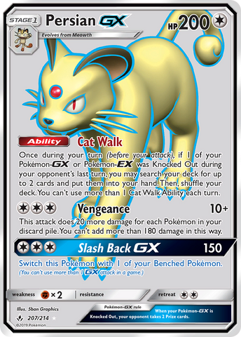 Persian GX (207/214) [Sun &amp; Moon: Unbroken Bonds] 