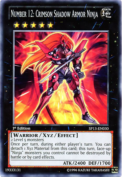 Number 12: Crimson Shadow Armor Ninja [SP13-EN030] Common 