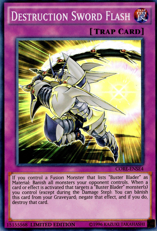 Destruction Sword Flash [CORE-ENSE4] Super Rare 