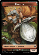 Hamster // Saproling Double-Sided Token [Bloomburrow Commander Tokens] 