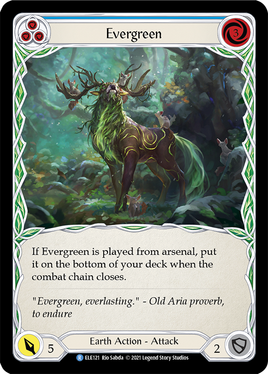 Evergreen (Blue) [ELE121] (Tales of Aria) 1st Edition Normal 