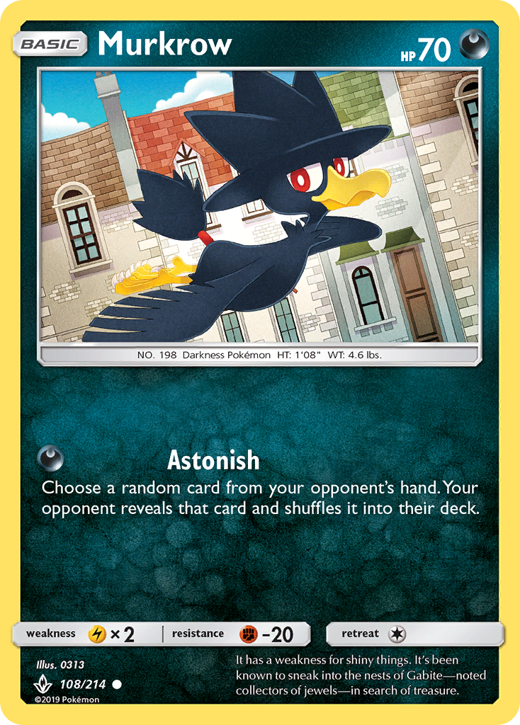Murkrow (108/214) [Sun &amp; Moon: Unbroken Bonds] 